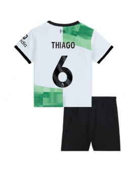 Liverpool Thiago Alcantara #6 Replika Borta Kläder Barn 2023-24 Kortärmad (+ byxor)